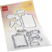 Marianne Desgin Clear Stamp & Die set Tiny's Parfum