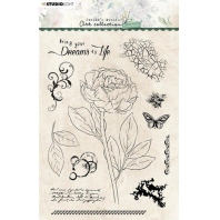Studio Light Clear Stamp  Jenine's Essentials Peony nr 68
