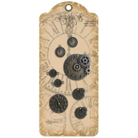 Graphic 45 Decorative Metal Clocks