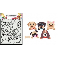 Dutch Doobadoo Card Art A5 Peek a boo hondjes