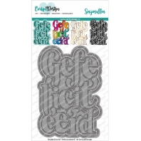 CarlijnDesign Snijmallen A6 Gefeliciteerd 