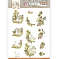 Precious Marieke - Cuddling on the Farm - 3D push Out - Chicken