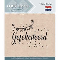Card Deco - Clear Stamp - Gefeliciteerd