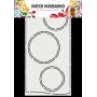 Dutch Doobadoo Card Art Cirkels Slimline