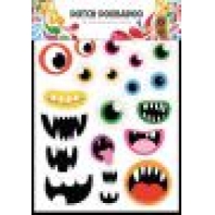 Dutch Doobadoo Dutch Sticker Art A5 Monsters