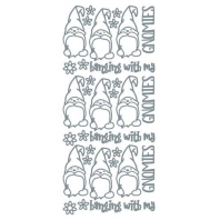 JEJE Peel - off stickers Gnome Friends - Zilver