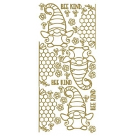 JEJE Peel - off stickers Bee kind - Goud