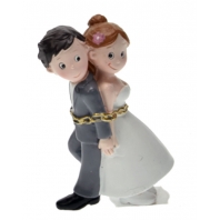 Hobbyfun - Bruidspaar geketend 8 cm