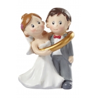 Hobbyfun - Bruidspaar in ring 5 cm