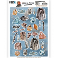 Yvonne Creations -  Men in Style - 3D Knipvel - Elements