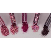 Glitterset assorti Cerise 1,8gr 5 stuks