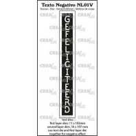 Creaties Texto Negativo Die Gefeliciteerd ( verticaal)