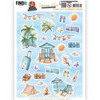 Yvonne Creations - Summer Vibes - 3D Push Out - Elements sheet
