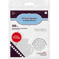 Scrapbook Adhesives 3D Foam Squares White Small - 308 stuks