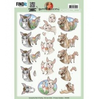 Yvonne Creations - 3D knipvel - lachende dieren 