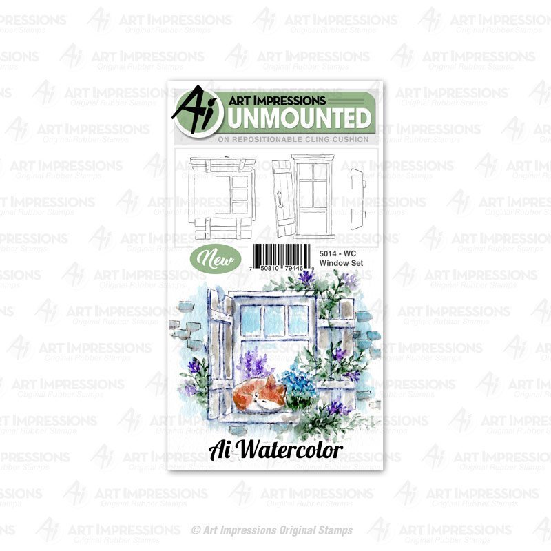 Art Impressions WC Window Set 5014