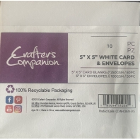 Crafters Companion 10 Cards & Envelopes 13x13cm
