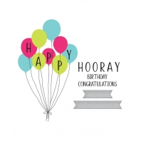 Spellbinders Betterpress Happy Hooray Balloons