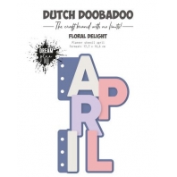 Dutch Doobadoo Planner Stencil April A5