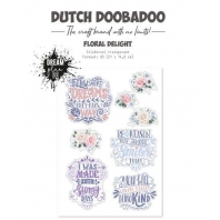 Dutch Doobadoo Dutch Sticker Floral Delight A5 Transparant