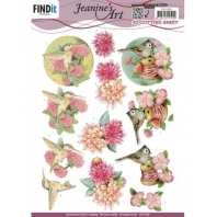 Jeanineâ€™s Art - 3D knipvel - pink Ribbon Spoon