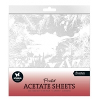 Studio Light Acetate Sheet Snowy Town, pines & verses Essentials nr 107