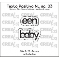 Crealies Texto Positivo  Een baby- NL