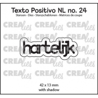 Crealies Texto Positivo Hartelijk-NL
