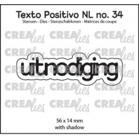 Crealies Texto Positivo Uitnodiging-NL