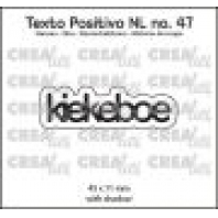 Crealies Texto Posistivo Kiekeboe-NL