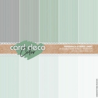 Card Deco Color - Paperpack Stripes - Mint A4