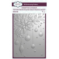 Creative Expressions Poinsettias & Baubles 3D embossing Folder