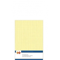 Card Deco Essentials - Linnenkarton A5 - Geel 04 - 10 stuks