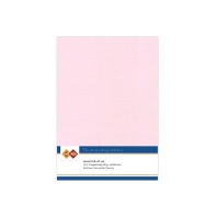 Card Deco Essentials - Linnenkarton A5 - Licht Roze 15 - 10 stuks