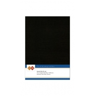 Card Deco Essentials  - Linnenkarton A5 - Zwart 31 - 10 stuks