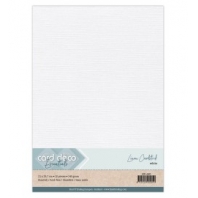 Card Deco Essentials - Linnenkarton A4 - Wit 01 - 10 stuks