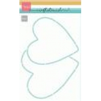 Marianne Design - Craft Stencil - 2 Hearts