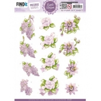 Precious Marieke - Purple Blossom - 3D Push Out - Lilac