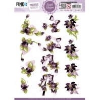 Precious Marieke - Purple Blossom - 3D Push Out - Purple