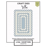 Lisa Horton - Crafts - Nested Stitched Bubble Rectangles