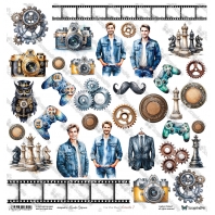 ScrapAndMe - Designpapier - Elements 7 - 30,5x30,5cm 