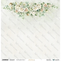 ScrapAndMe - Designpapier - White Roses 05 - 30,5x30,5cm 