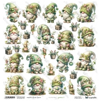 ScrapAndMe - Designpapier - Cot Out Sheet Gnomes 2 - 30,5x30,5cm 