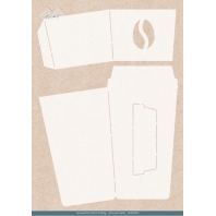 Card Deco Essentials Folding Card Stencil - Coffee to Go