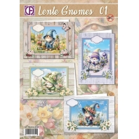 Creatief Art - Lente Gnomes 01 - pakket