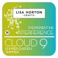 Lisa Horton - Dye/Pigment Ink Interference - Cloud 9 - Summer Garden Shimmer