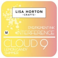Lisa Horton - Dye/Pigment Ink Interference - Cloud 9 - Lemon Candy Shimmer