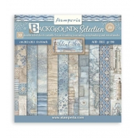 Stamperia - Silent Sea - Paperpack  Backgrounds - 20,5x20,5cm
