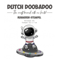 Dutch Doobadoo - Rubberen Stempel - Astronaut Ufo