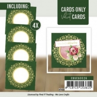 Cards Only - Velvet Cards 4K - Set 2 groen/goud